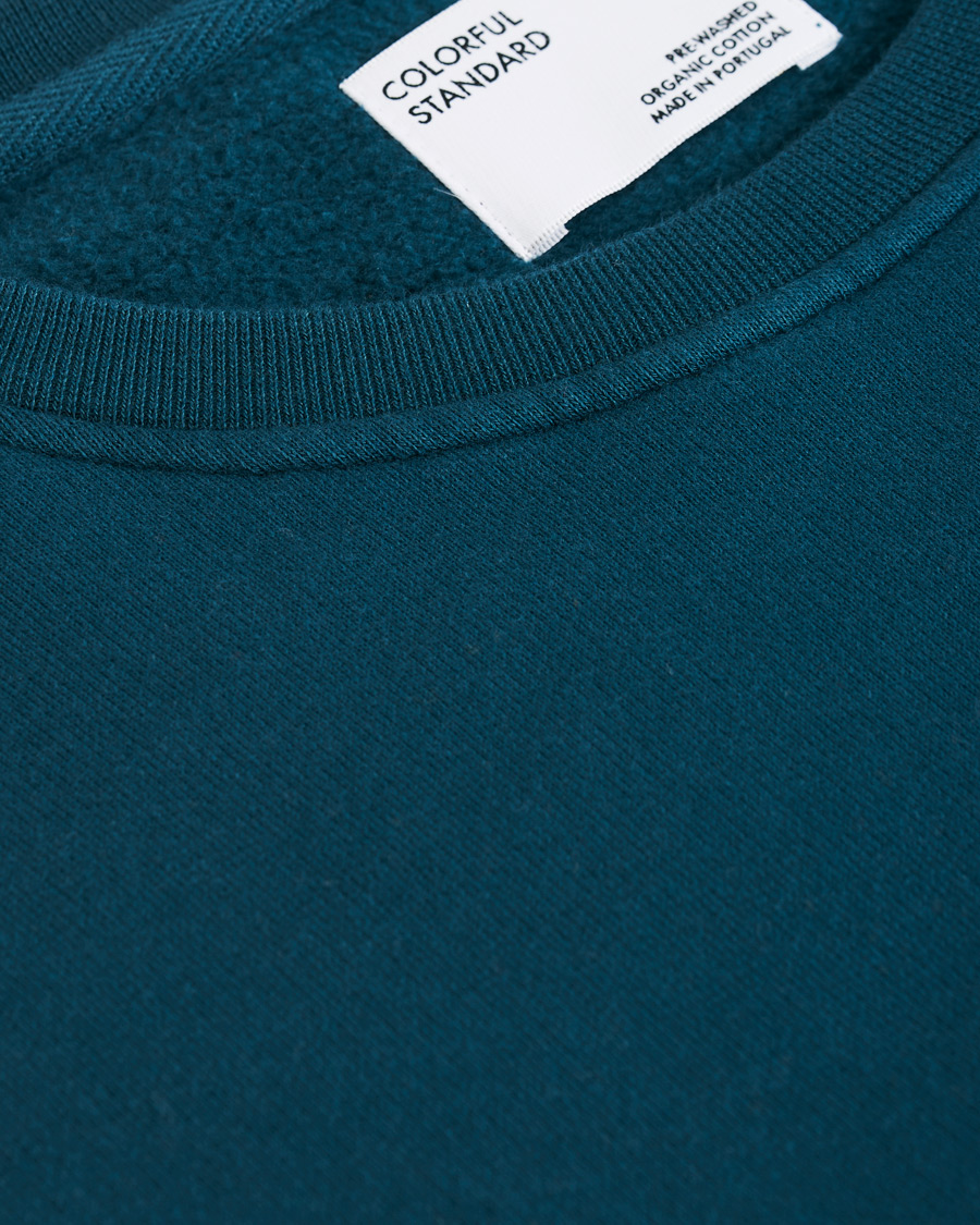 Men | Sweaters & Knitwear | Colorful Standard | Classic Organic Crew Neck Sweat Ocean Green