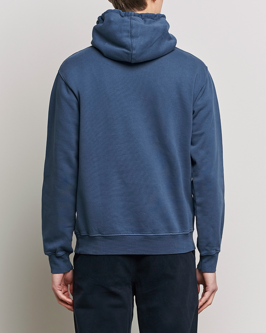 Men | Sweaters & Knitwear | Colorful Standard | Classic Organic Hood Petrol Blue
