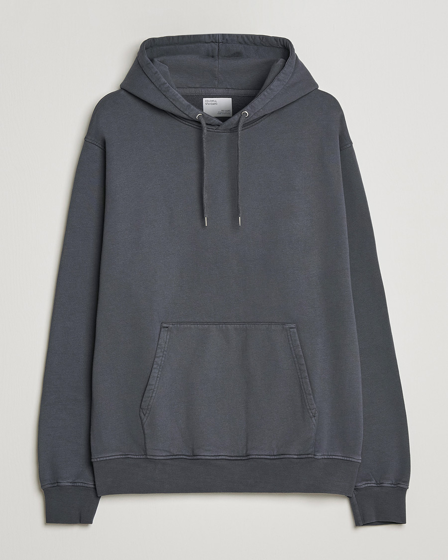 Men | Sweaters & Knitwear | Colorful Standard | Classic Organic Hood Lava Grey