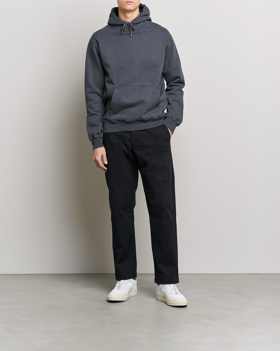 Men | Sweaters & Knitwear | Colorful Standard | Classic Organic Hood Lava Grey