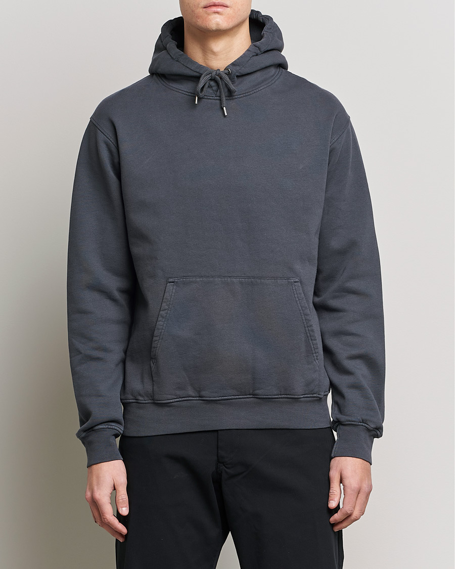 Men | Sweaters & Knitwear | Colorful Standard | Classic Organic Hood Lava Grey