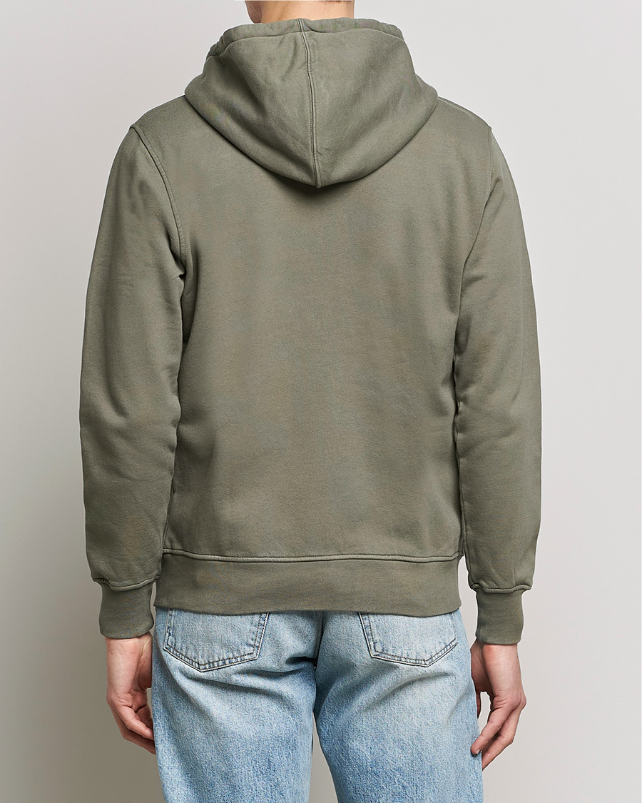 Men | Sweaters & Knitwear | Colorful Standard | Classic Organic Full Zip Hood Dusty Olive