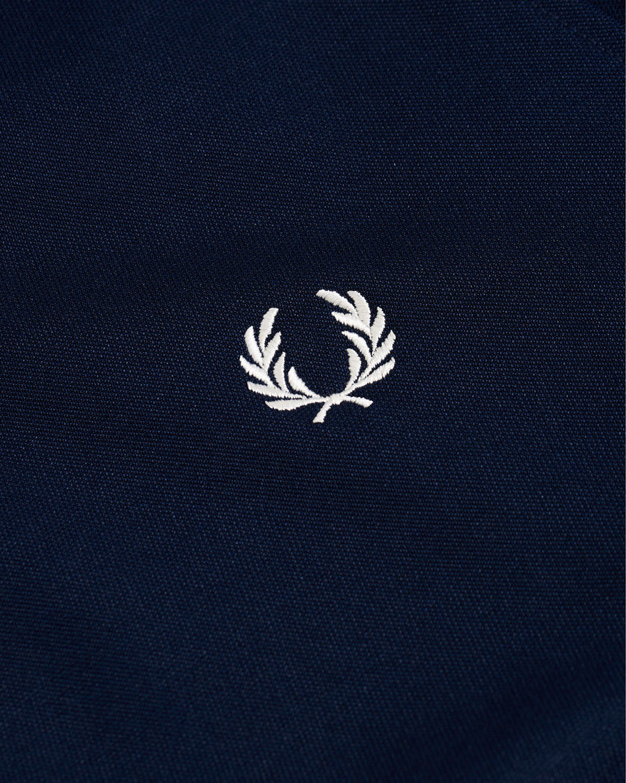 Men | Sweaters & Knitwear | Fred Perry | Taped Track Jacket Carbon Blue
