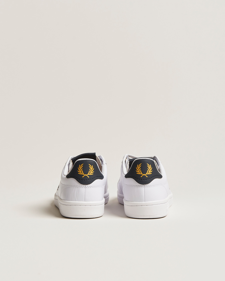 Men | Fred Perry B721 Leather Sneakers White/Navy | Fred Perry | B721 Leather Sneakers White/Navy