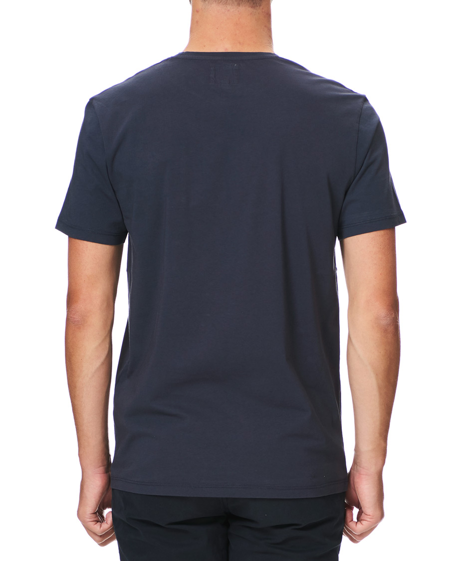 Men | T-Shirts | Kent & Curwen | Rose Embroidered T-Shirt Navy