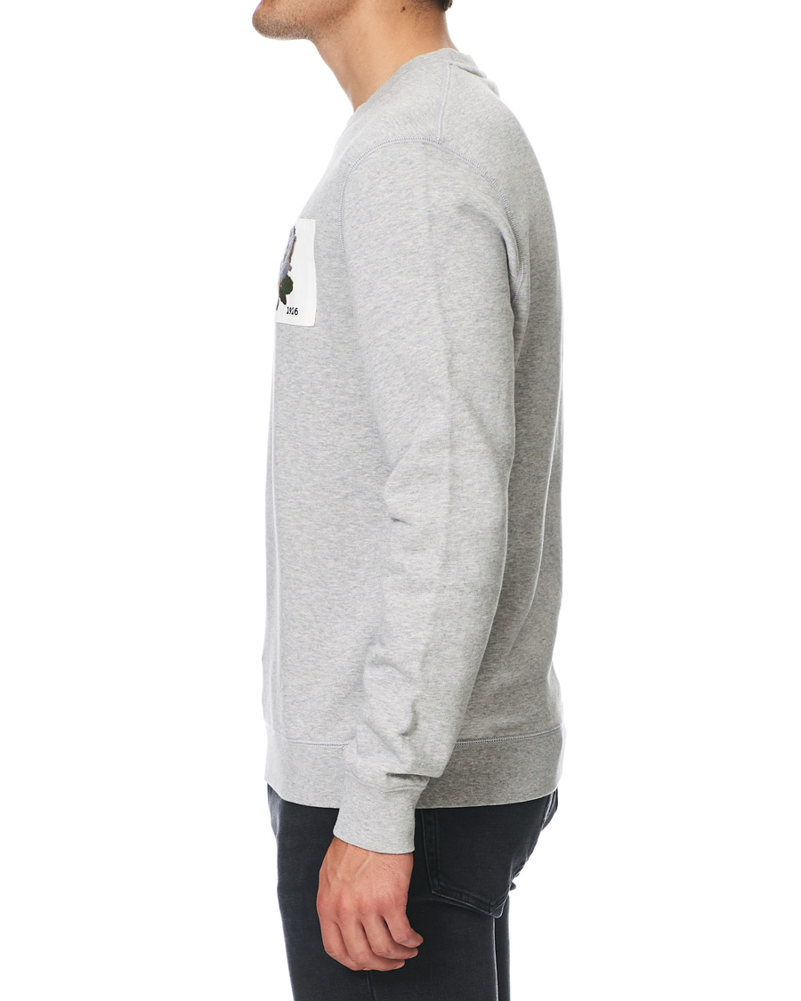 Men | Sweaters & Knitwear | Kent & Curwen | Rose Embroidered Sweatshirt Grey