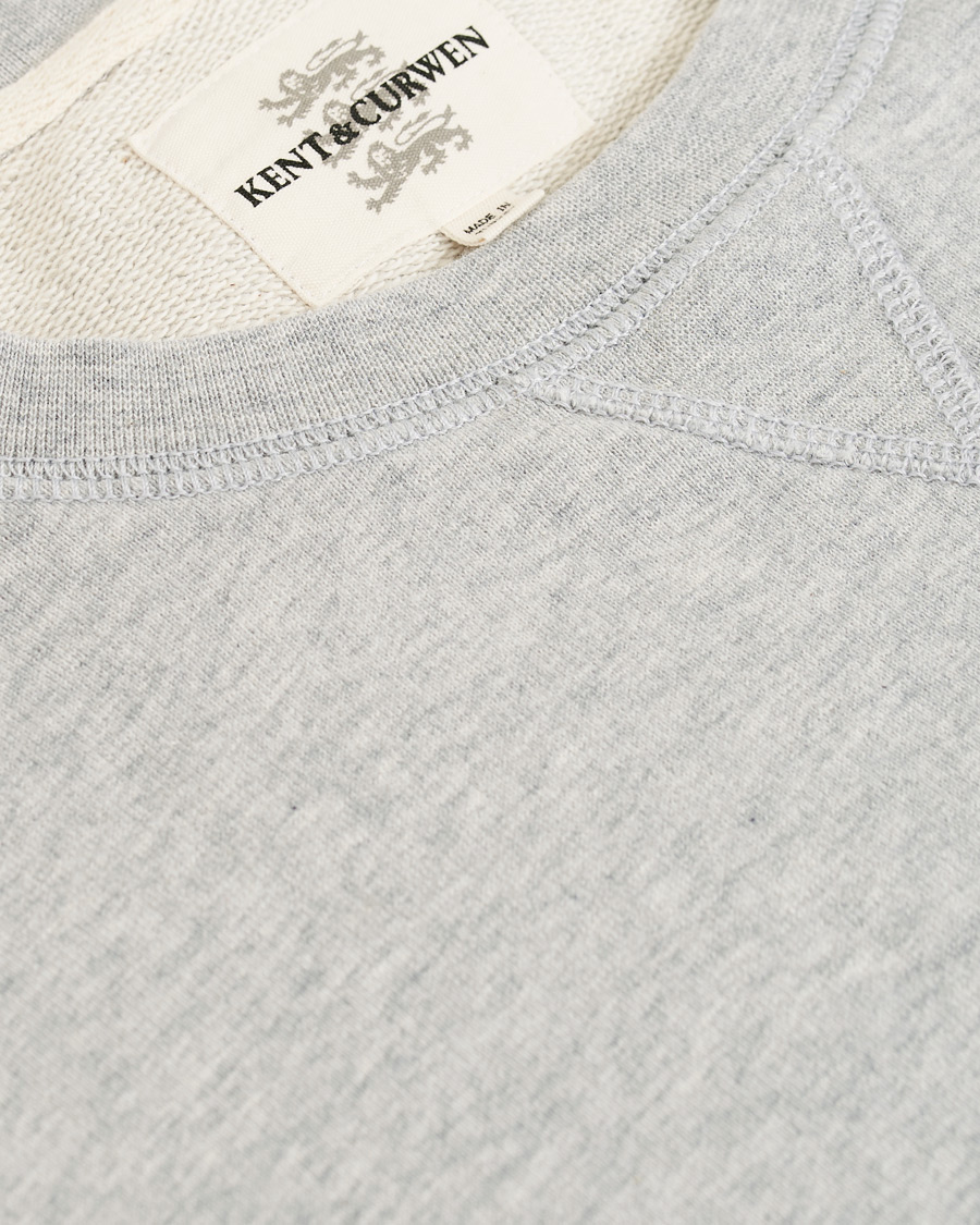 Men | Sweaters & Knitwear | Kent & Curwen | Rose Embroidered Sweatshirt Grey