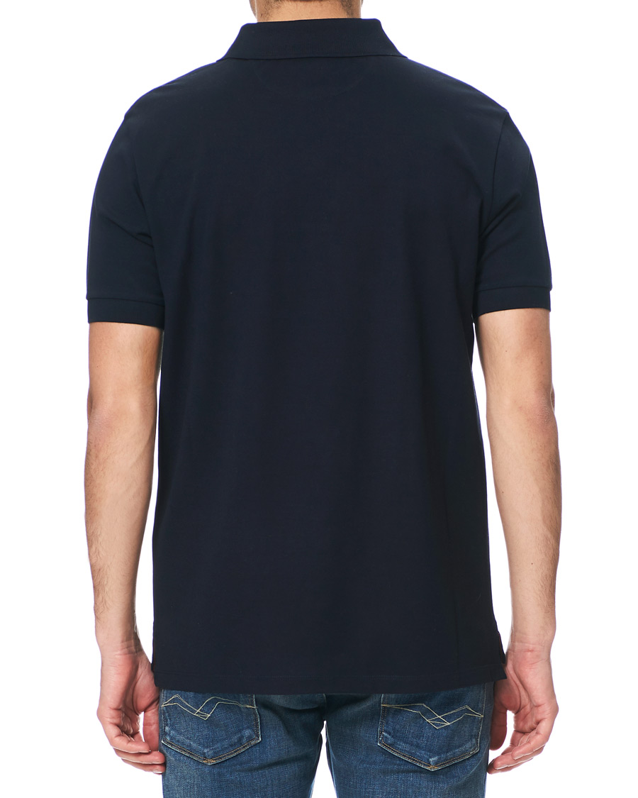 Men | Polo Shirts | Paul Smith | Placket Stripe Polo Navy