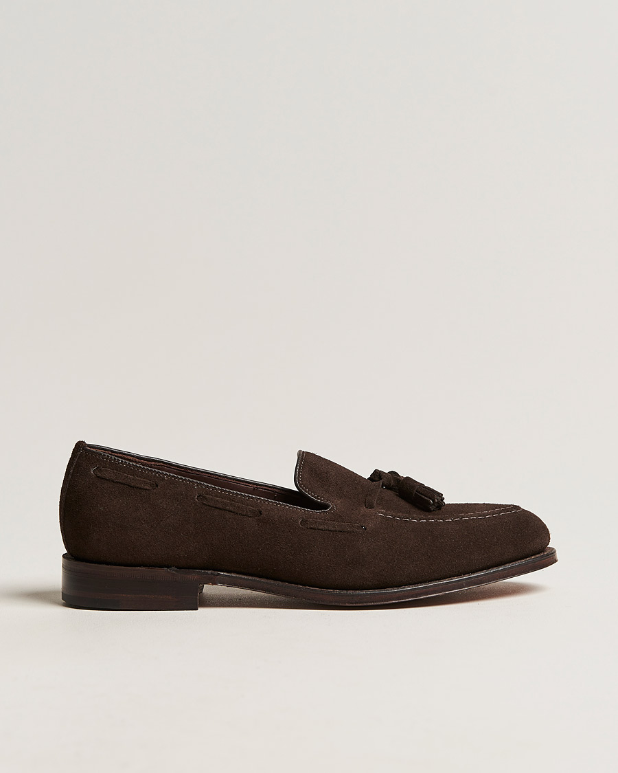 Men | Loafers | Loake 1880 | Russell Tassel Loafer Chocolate Brown Suede