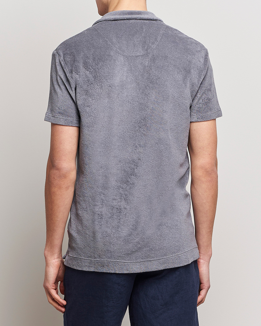 Men | Polo Shirts | Orlebar Brown | Terry Polo Granite