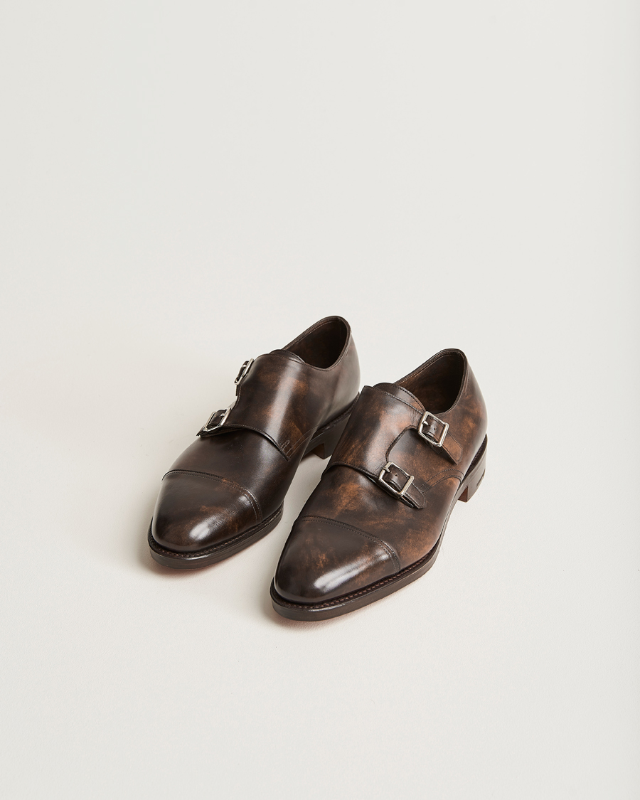 Men | Monk Strap Shoes | John Lobb | William Double Monkstrap Dark Brown Calf
