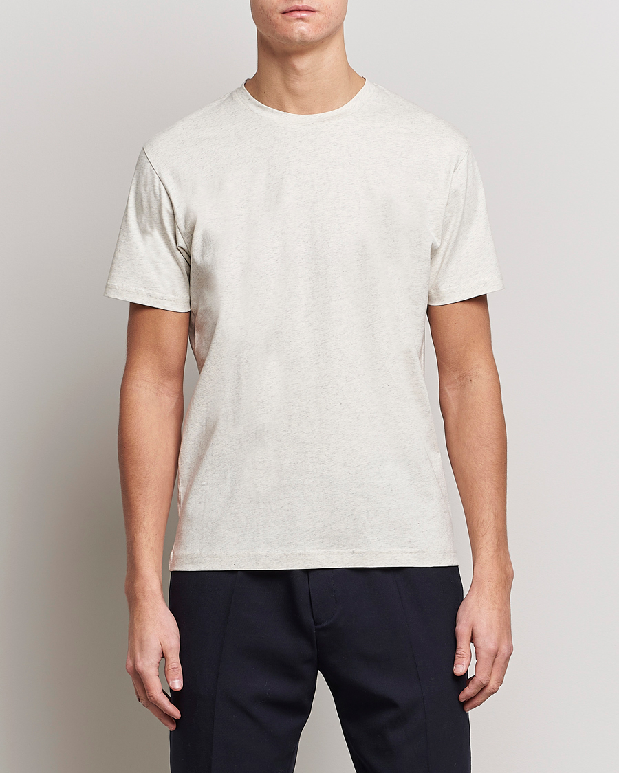 Men | T-Shirts | Sunspel | Riviera Midweight T-Shirt Archive White