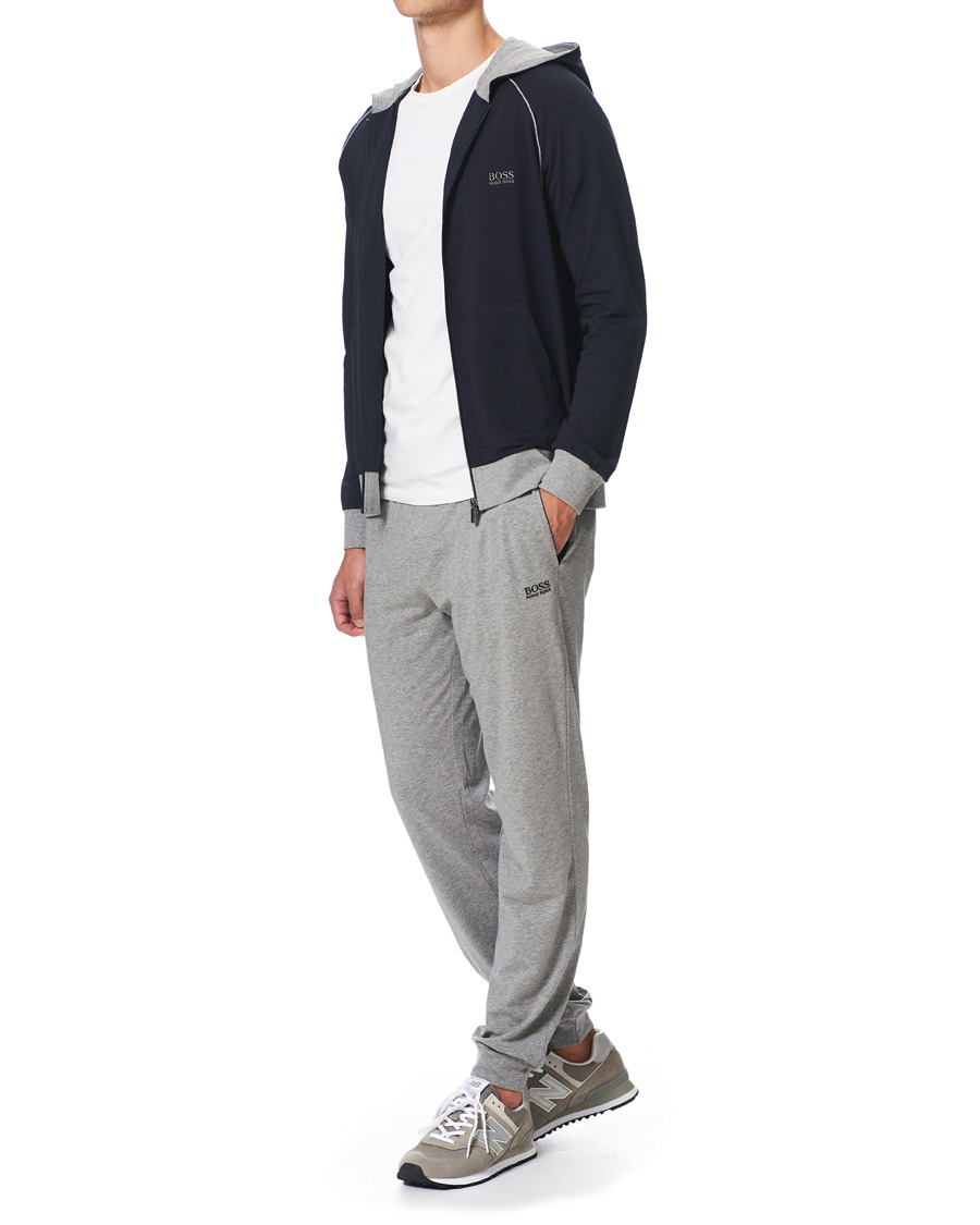 Men | Sweaters & Knitwear | BOSS BLACK | BOSS Mix & Match Full Zip Hoodie Dark Blue