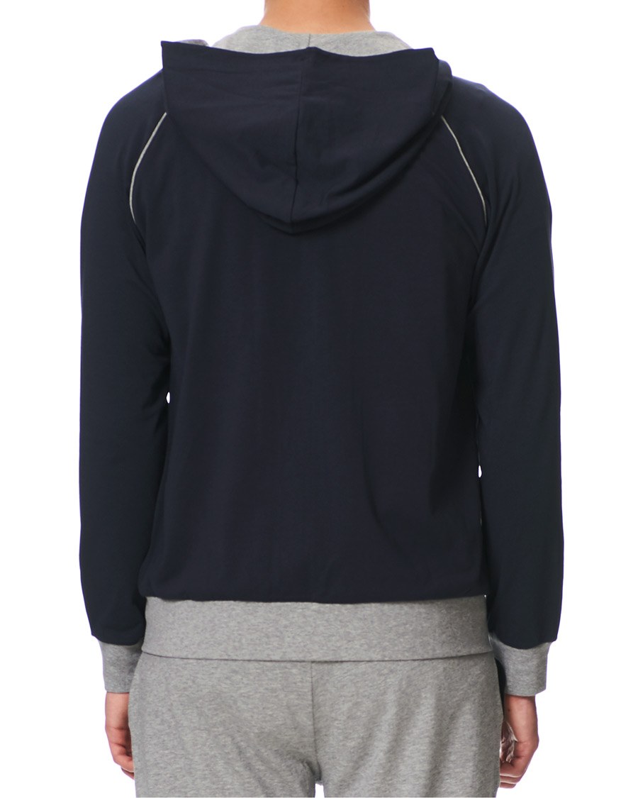 Men | Sweaters & Knitwear | BOSS BLACK | BOSS Mix & Match Full Zip Hoodie Dark Blue
