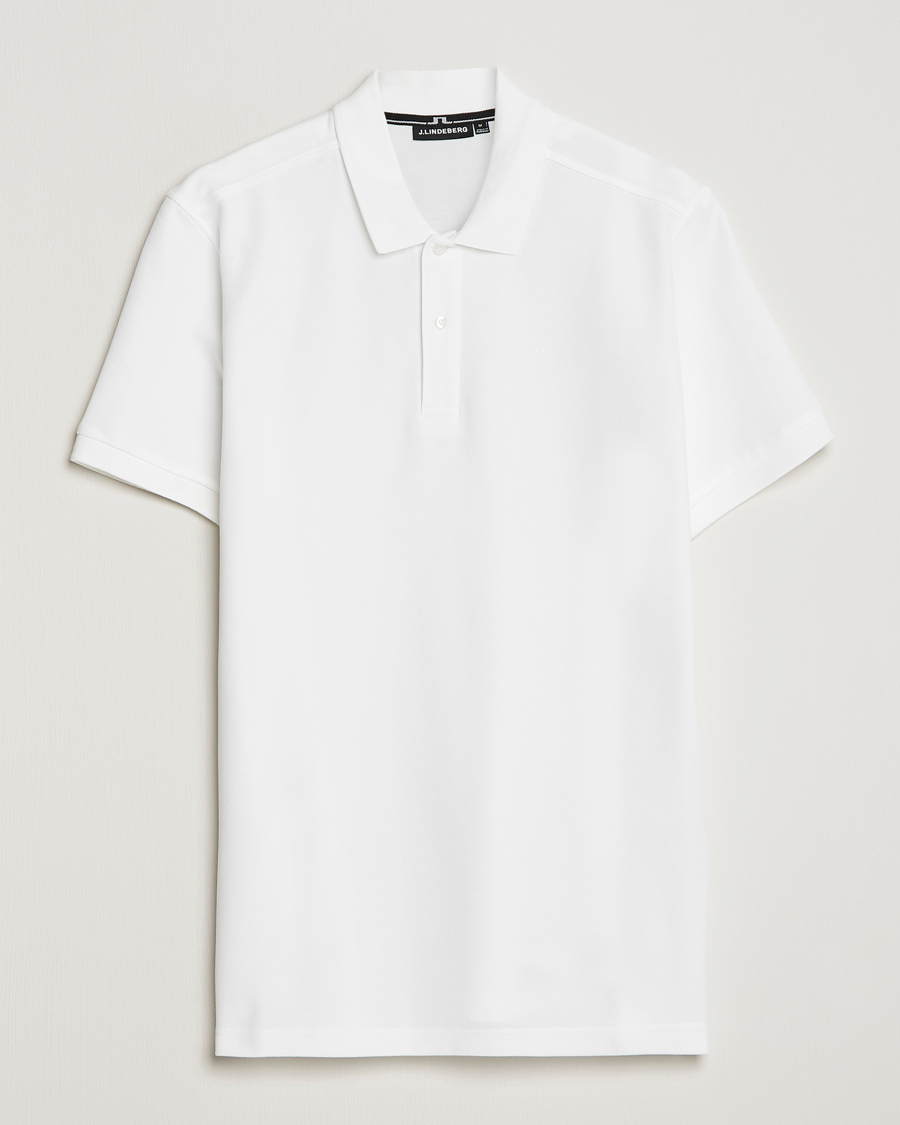 Men | Polo Shirts | J.Lindeberg | Troy Polo Pique White