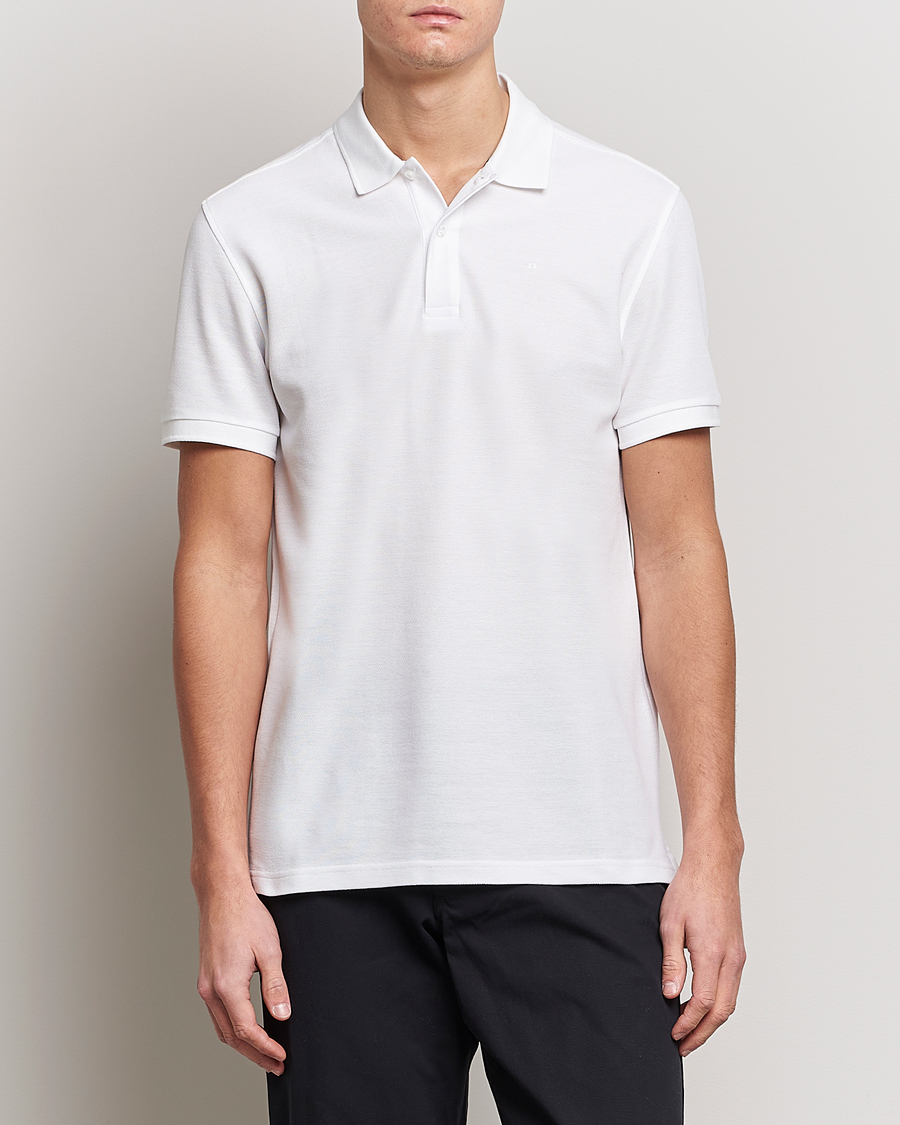 Men | Polo Shirts | J.Lindeberg | Troy Polo Pique White