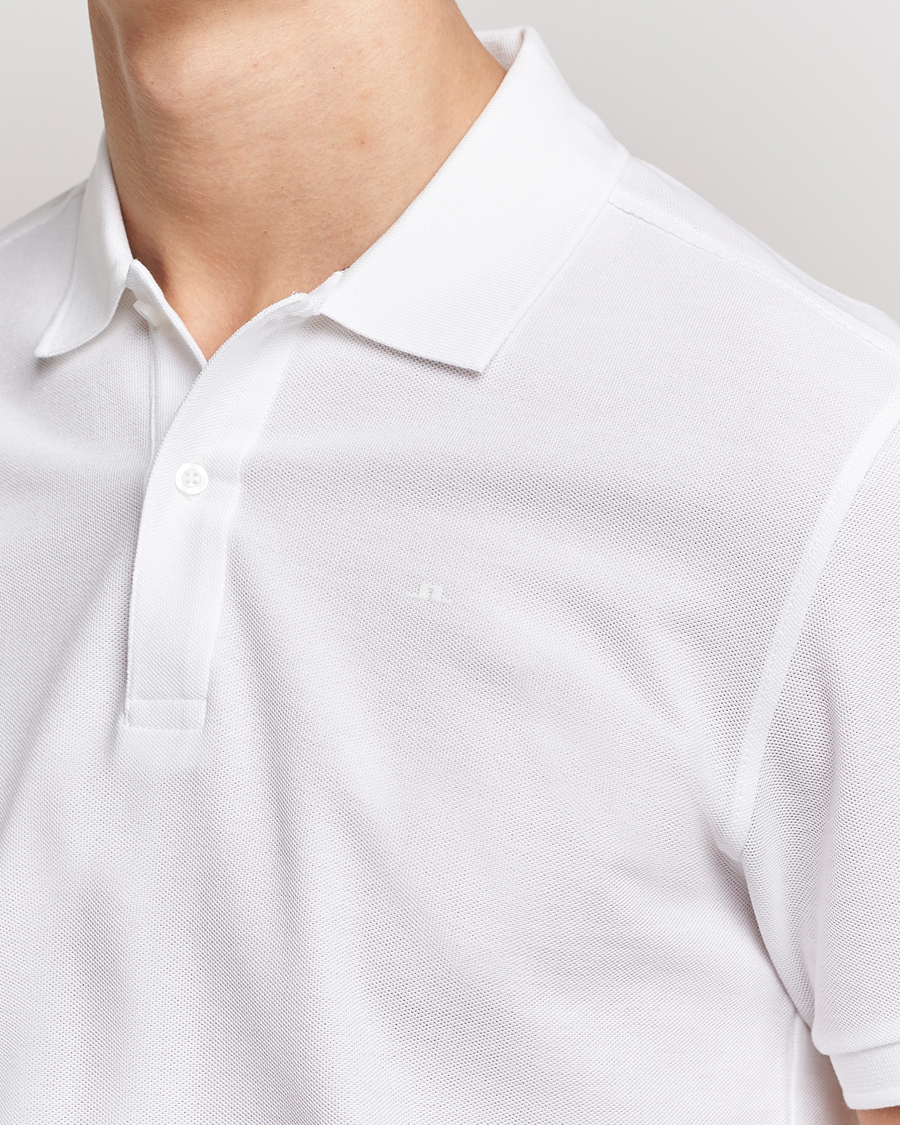Men | Polo Shirts | J.Lindeberg | Troy Polo Pique White