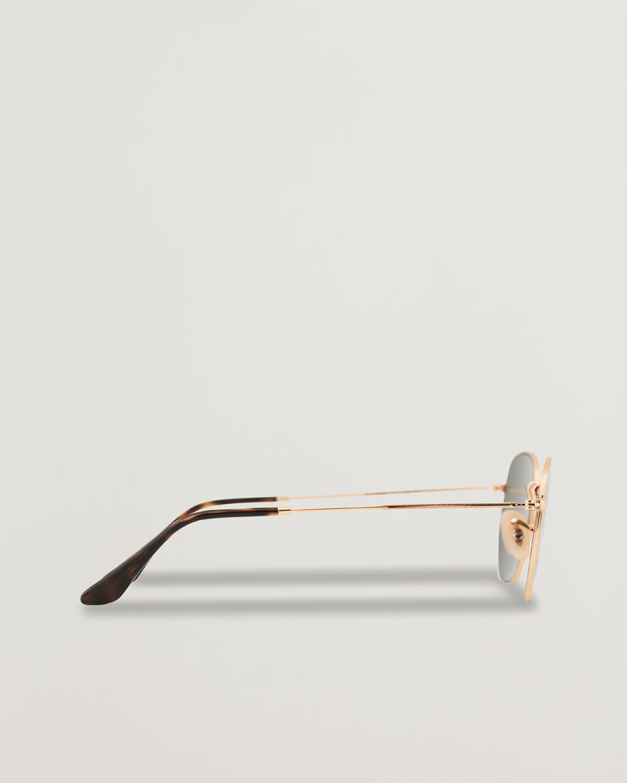 Men | Sunglasses | Ray-Ban | 0RB3548N Hexagonal Sunglasses Gold/Green