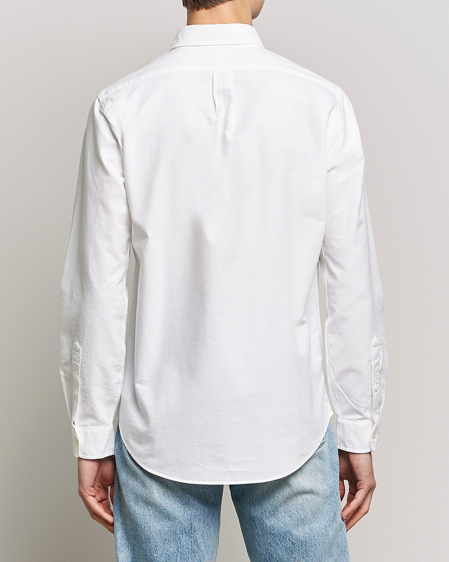 Men | Shirts | Polo Ralph Lauren | Custom Fit Garment Dyed Oxford Shirt White