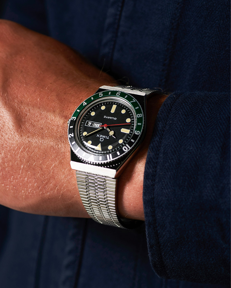 Men | Timex Q Reissue 1979 Black/Green | Timex | Q Reissue 1979 Black/Green