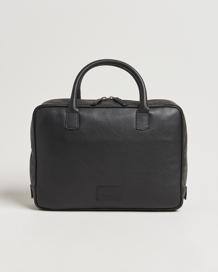Men | Bags | Anderson's | Full Grain Leather Briefcase Black