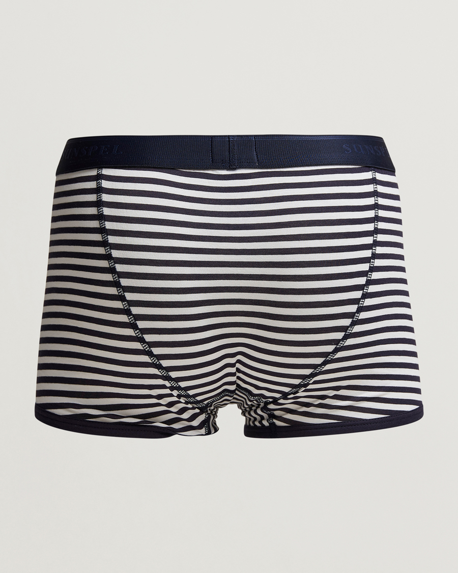 Men | Underwear & Socks | Sunspel | Superfine Two Button Cotton Navy/White