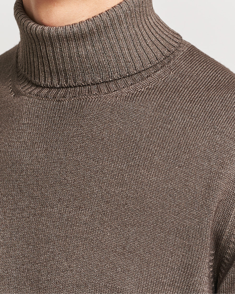 Men | Sweaters & Knitwear | Gran Sasso | Vintage Merino Fashion Fit Polo Beige