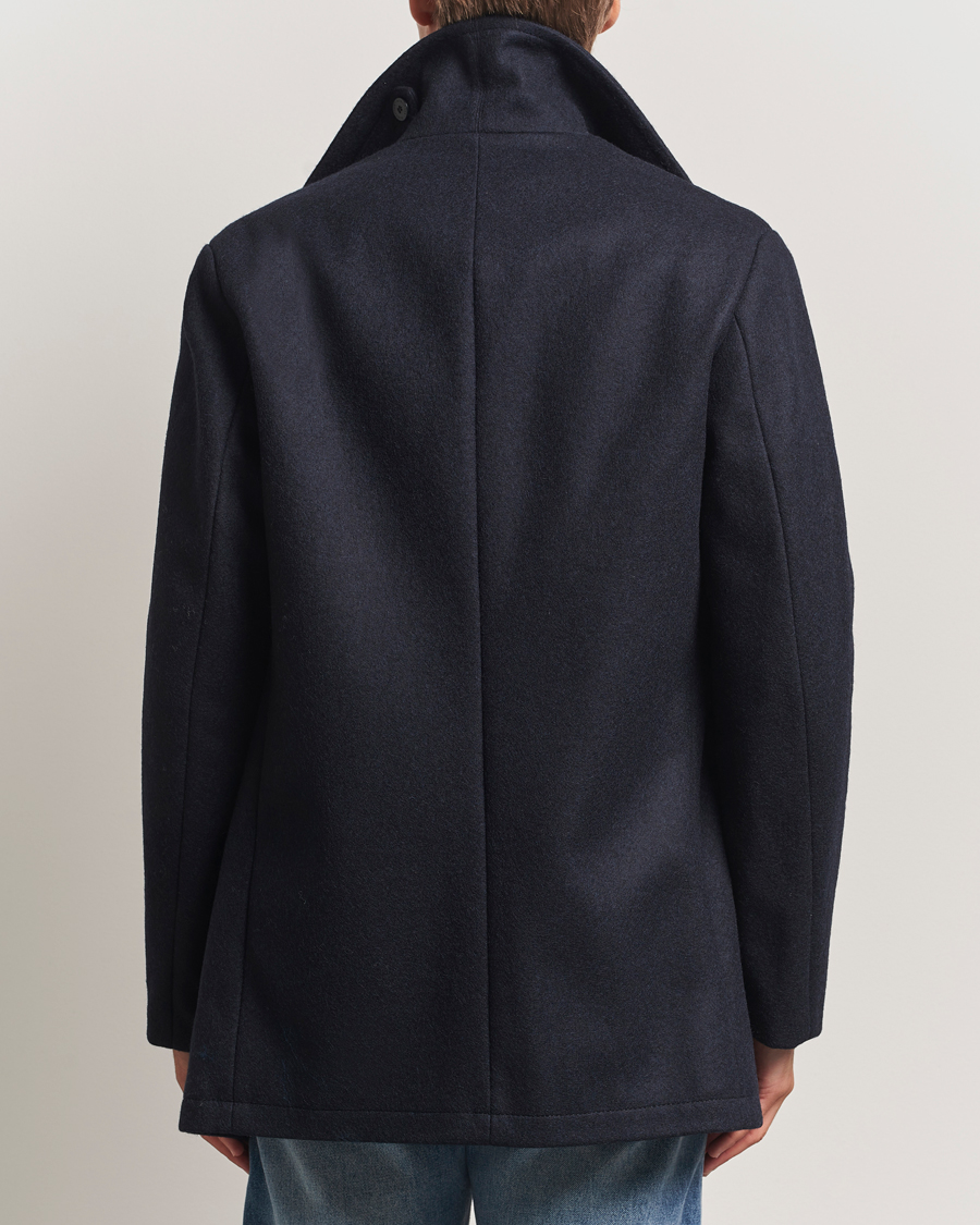 Men | Coats & Jackets | Armor-lux | Kermor Wool Peacoat Navy