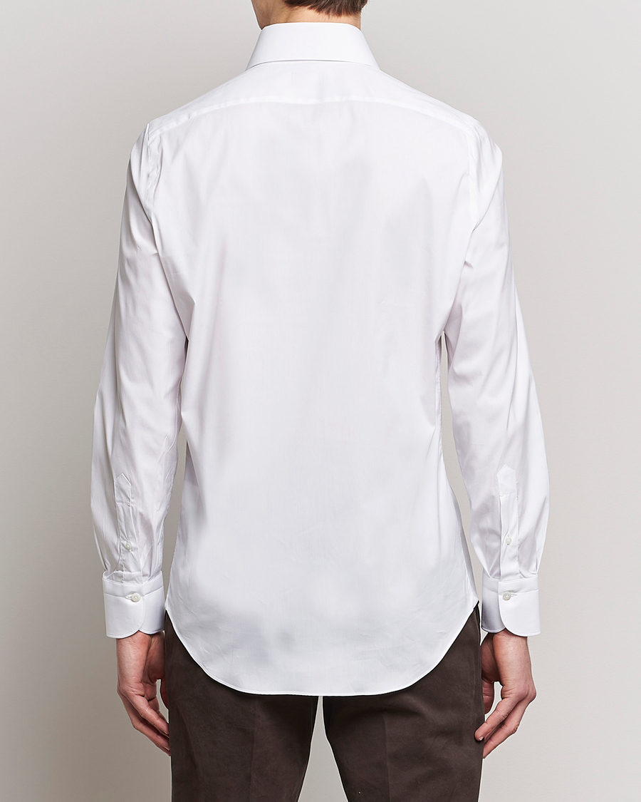 Men | Shirts | Finamore Napoli | Milano Slim Fit Stretch Shirt White