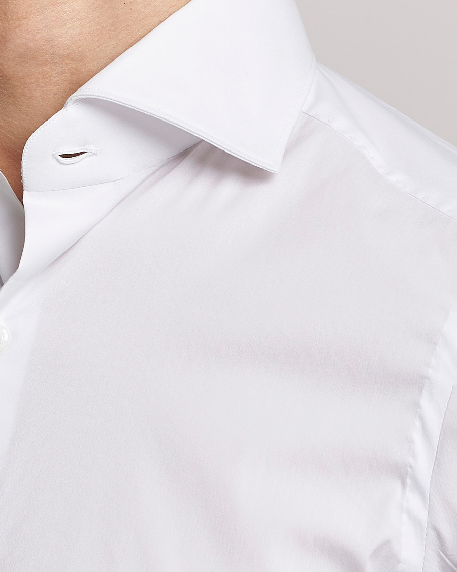 Men | Shirts | Finamore Napoli | Milano Slim Fit Stretch Shirt White