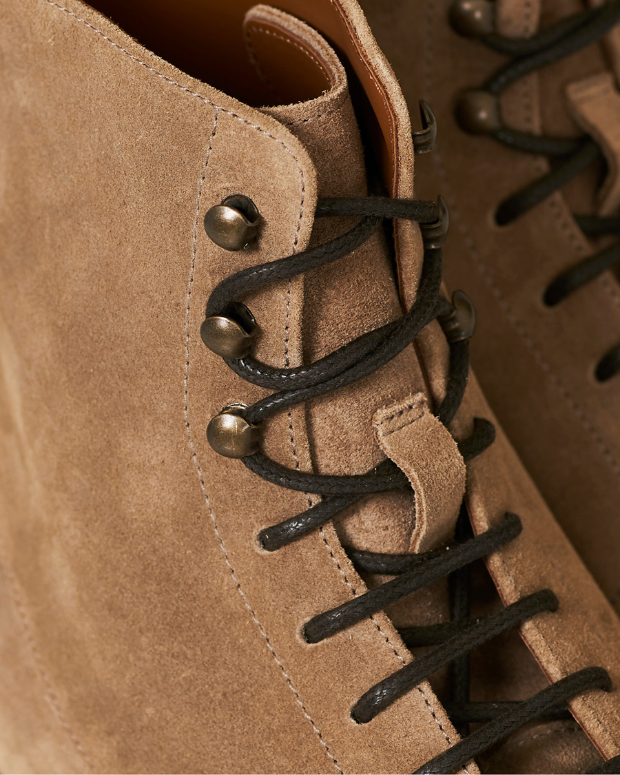 Men | Brunello Cucinelli Plain Toe Leather Boot Sand Suede | Brunello Cucinelli | Plain Toe Leather Boot Sand Suede