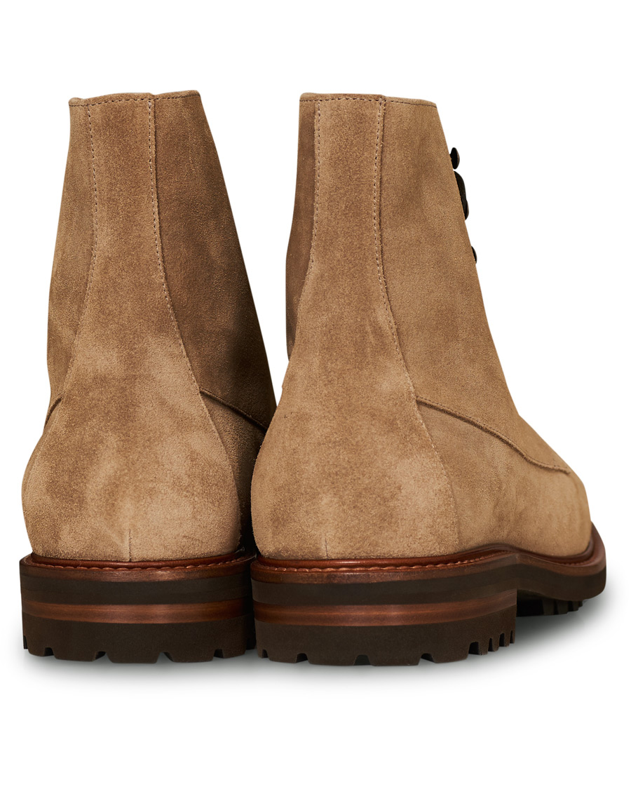 Men | Brunello Cucinelli Plain Toe Leather Boot Sand Suede | Brunello Cucinelli | Plain Toe Leather Boot Sand Suede