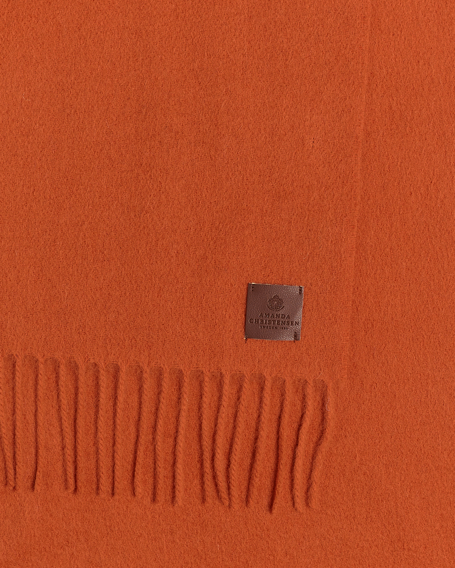 Men | Amanda Christensen Merino Wool Scarf Orange | Amanda Christensen | Merino Wool Scarf Orange