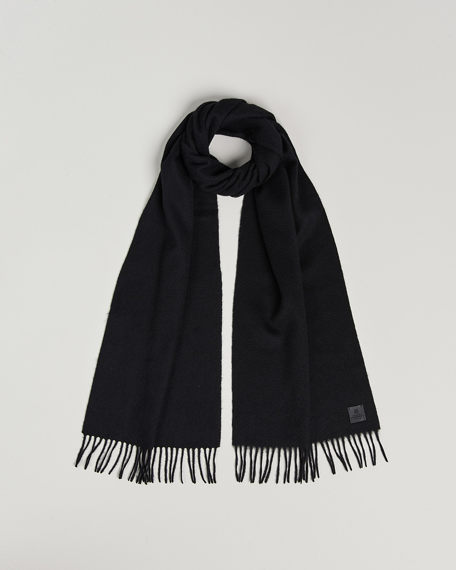 Men | Scarves | Amanda Christensen | Merino Wool Scarf Black