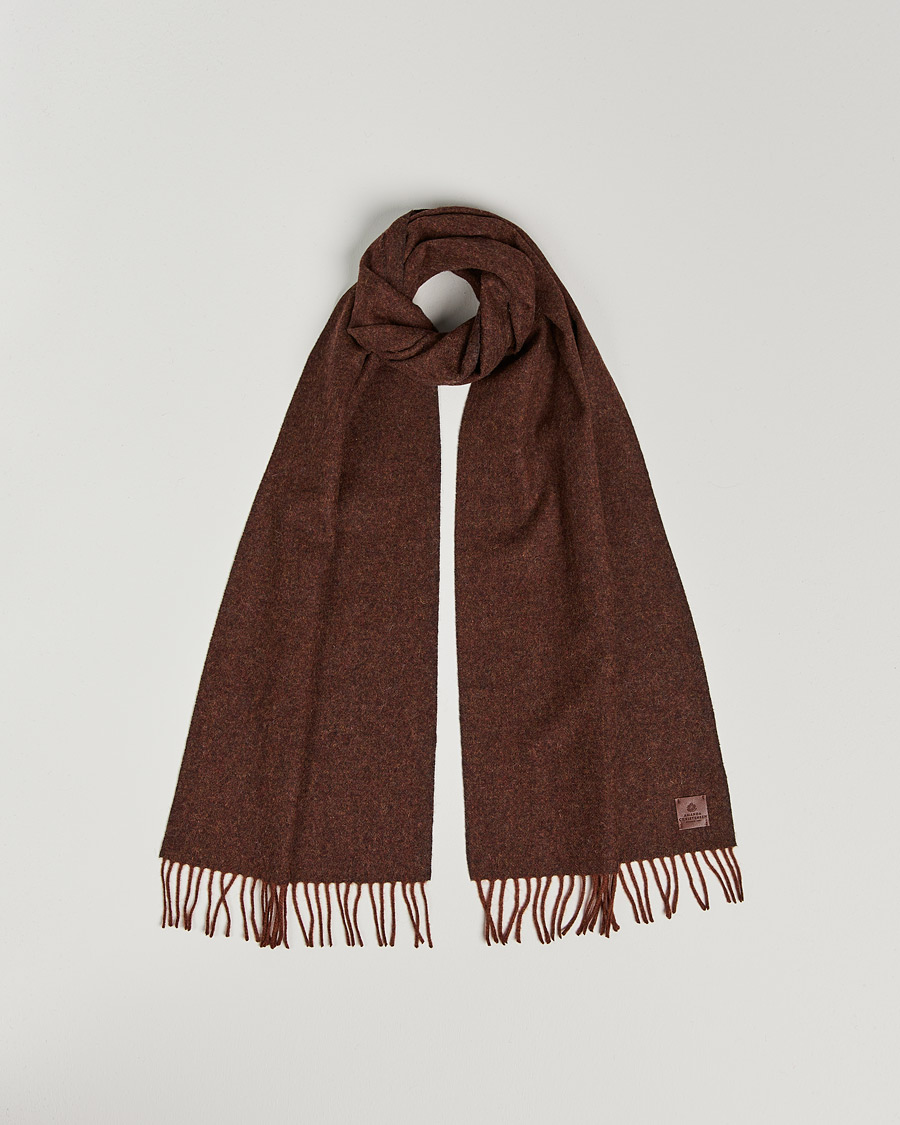 Men | Amanda Christensen Wool Scarf Rost Melange | Amanda Christensen | Wool Scarf Rost Melange