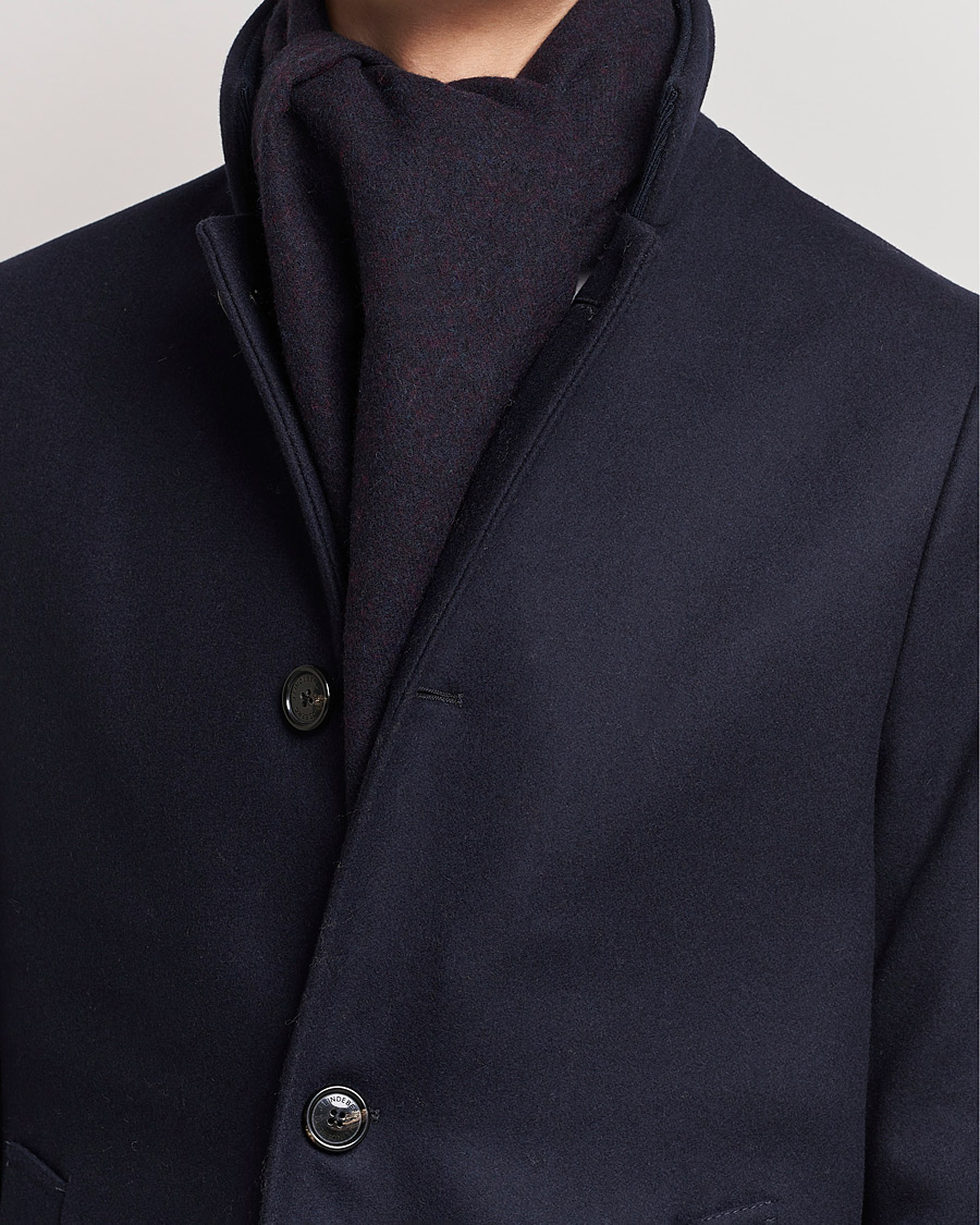 Men | Scarves | Amanda Christensen | Merino Wool Scarf Navy Melange