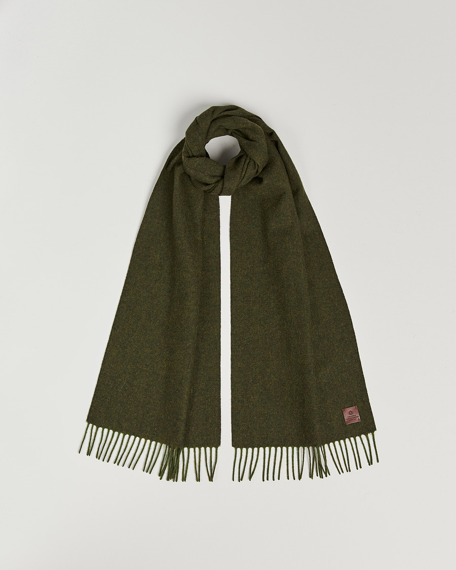 Men | Amanda Christensen Merino Wool Scarf Green Melange | Amanda Christensen | Merino Wool Scarf Green Melange