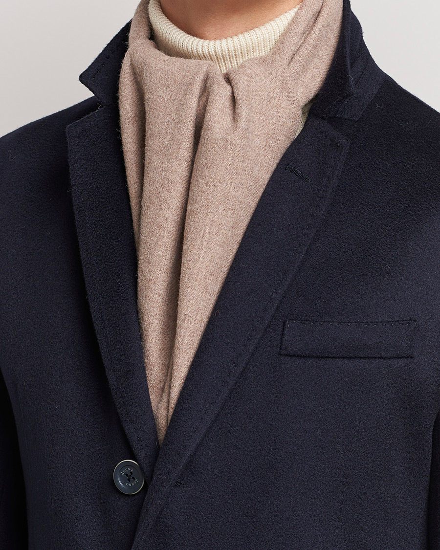 Men | Amanda Christensen Wool Scarf Beige Melange | Amanda Christensen | Wool Scarf Beige Melange