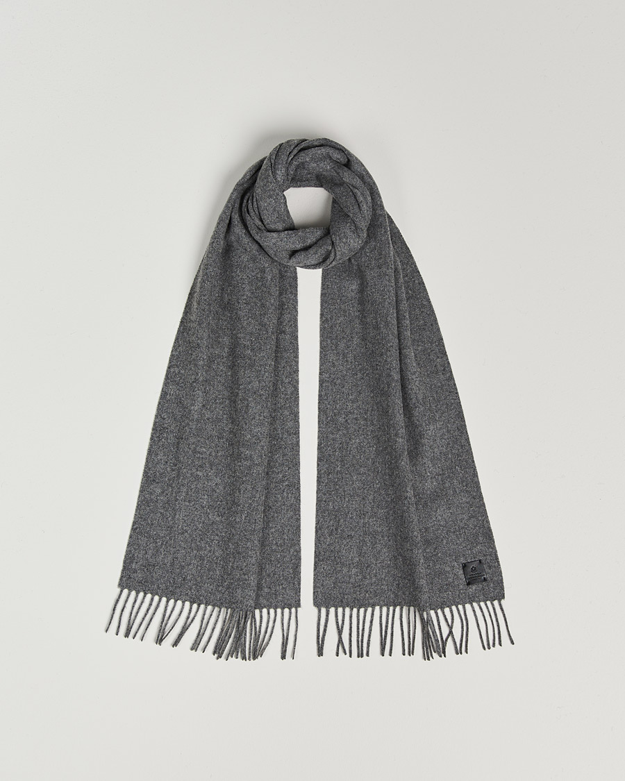 Men | Amanda Christensen Wool Scarf Grey Melange | Amanda Christensen | Wool Scarf Grey Melange