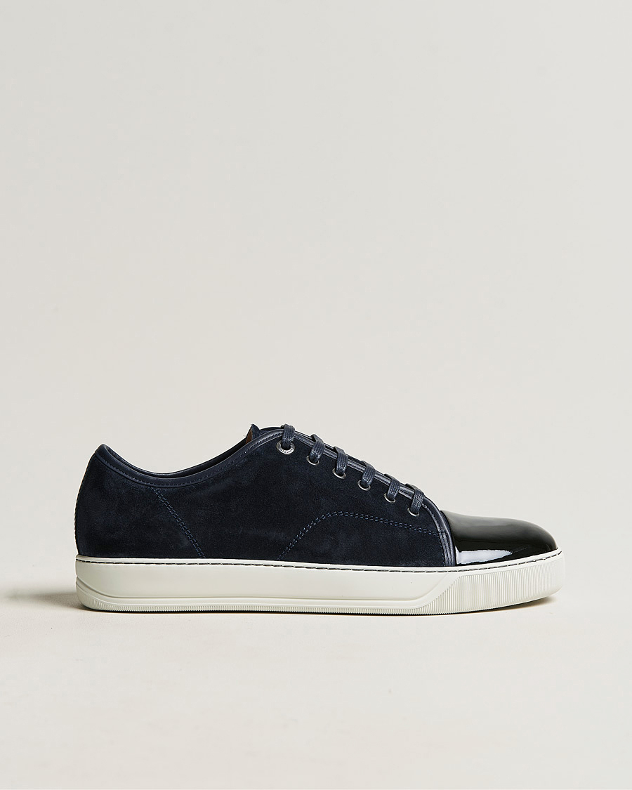 Men | Lanvin DBB1 Patent Cap Toe Sneaker Navy UK8 - EU42 | Lanvin | DBB1 Patent Cap Toe Sneaker Navy UK8 - EU42