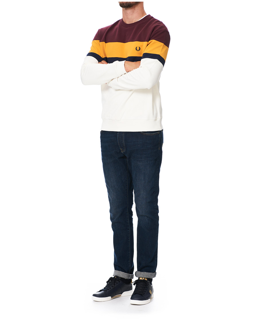 Men | Fred Perry B722 Leather Sneaker Navy/Gold | Fred Perry | B722 Leather Sneaker Navy/Gold