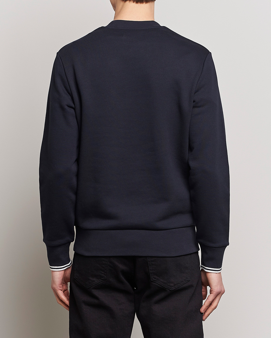 Men | Sweaters & Knitwear | Fred Perry | Crew Neck Sweatshirt Navy