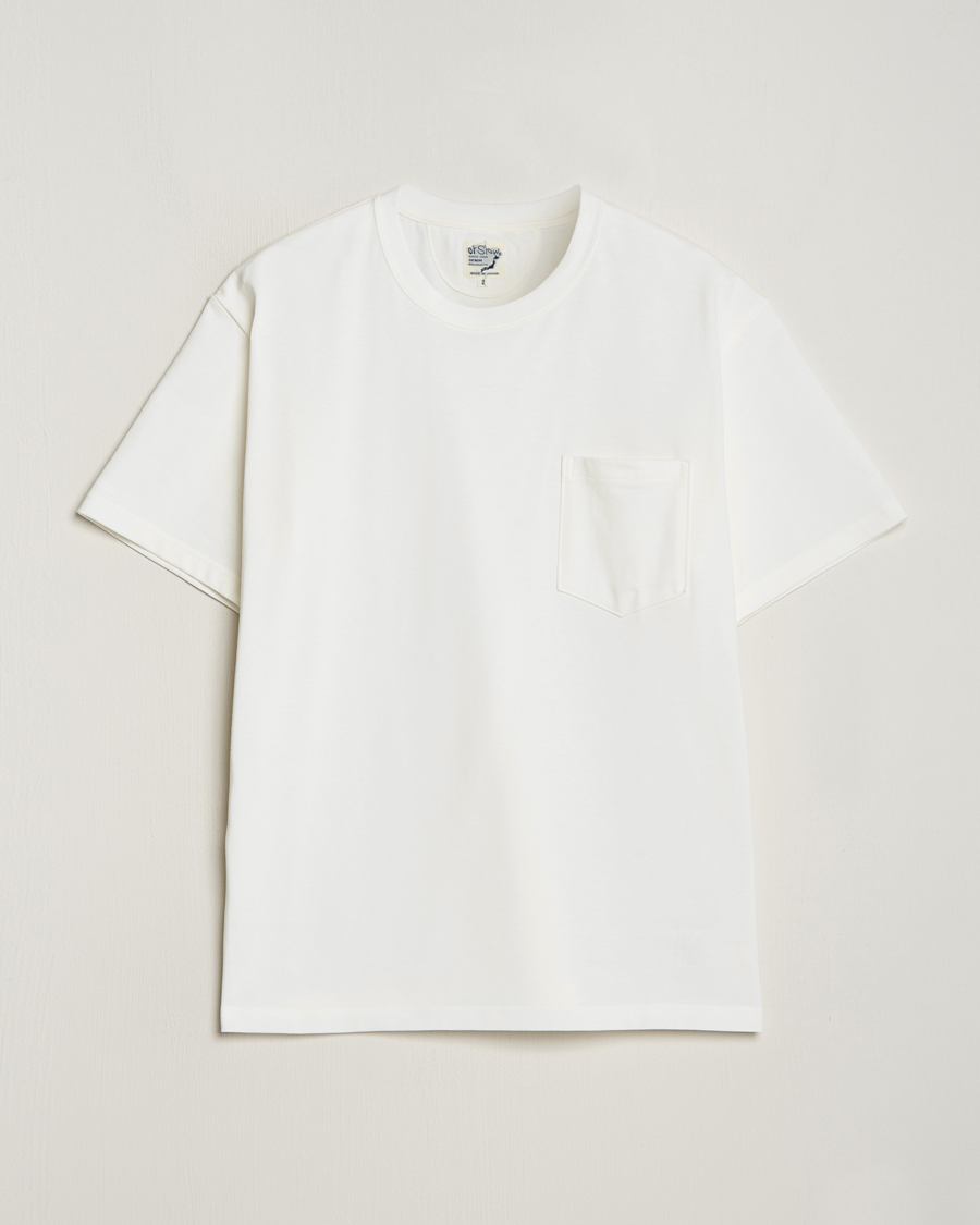 Men | T-Shirts | orSlow | Pocket T-Shirt White
