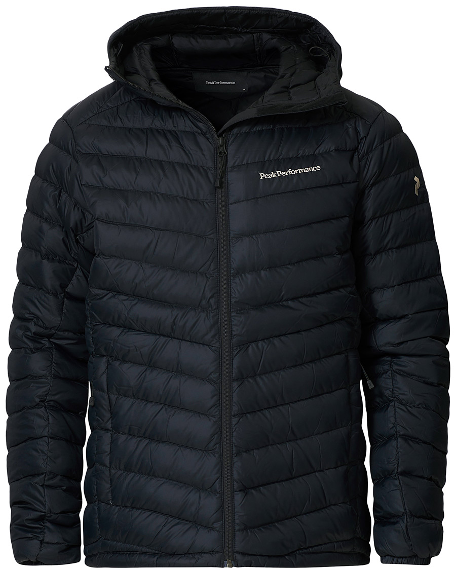 Men | Coats & Jackets | Peak Performance | Frost Liner Down Hooded Jacket Black
