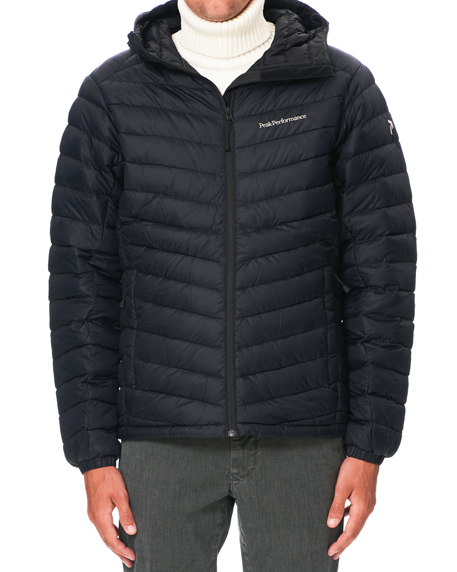 Men | Coats & Jackets | Peak Performance | Frost Liner Down Hooded Jacket Black