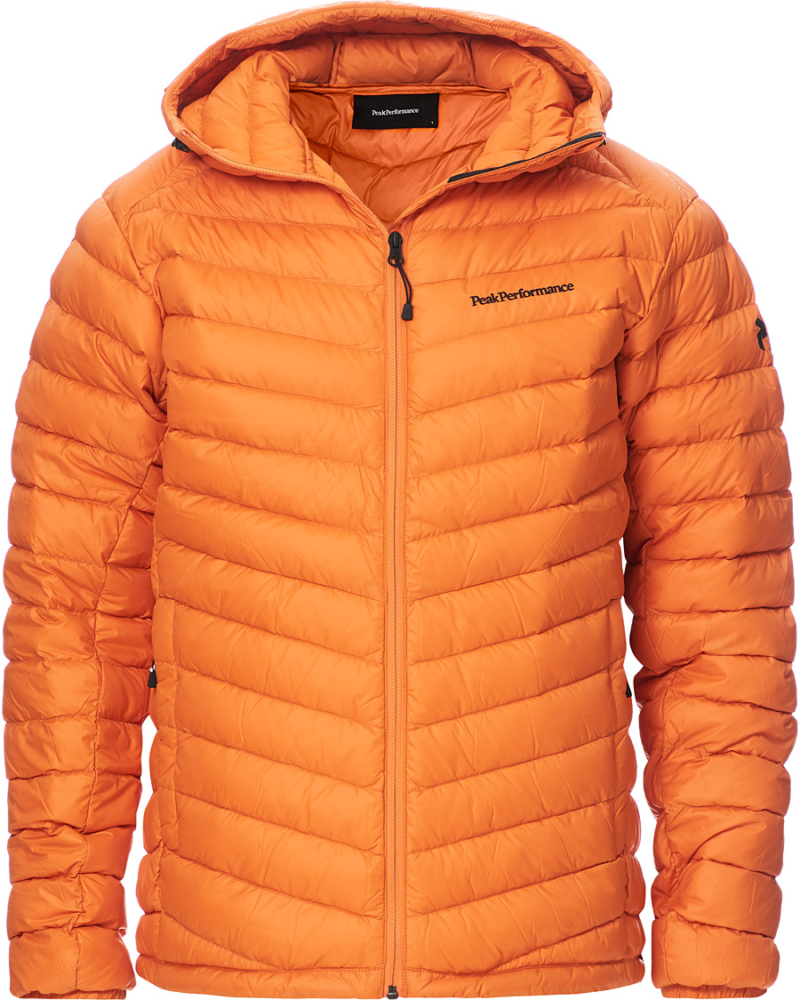 Men | Coats & Jackets | Peak Performance | Frost Liner Down Hooded Jacket Blaze Tundra