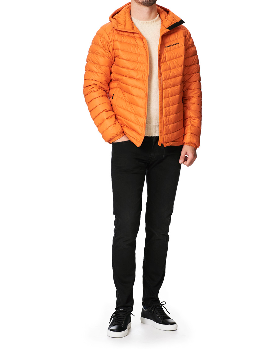 Men | Coats & Jackets | Peak Performance | Frost Liner Down Hooded Jacket Blaze Tundra