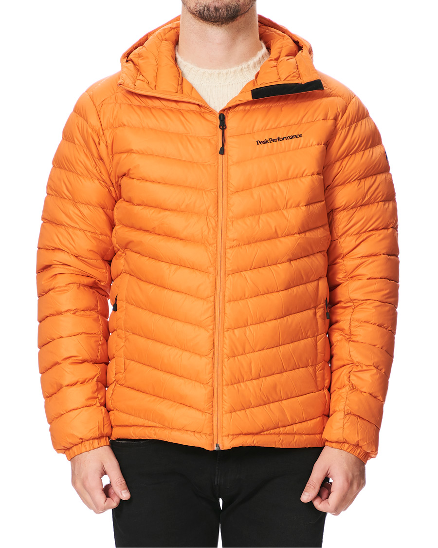 Men | Coats & Jackets | Peak Performance | Frost Liner Down Hooded Jacket Blaze Tundra
