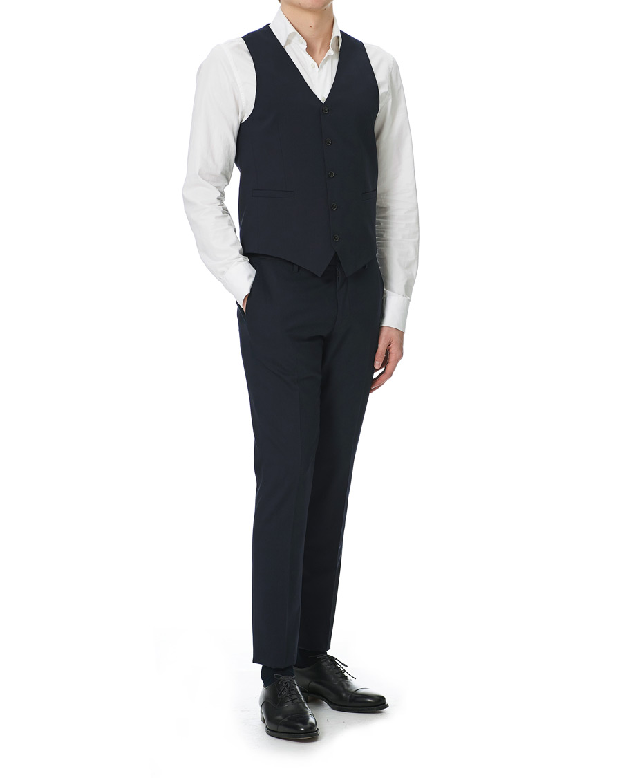 Men | Blazers | Tiger of Sweden | Litt Wool Waistcoat Navy