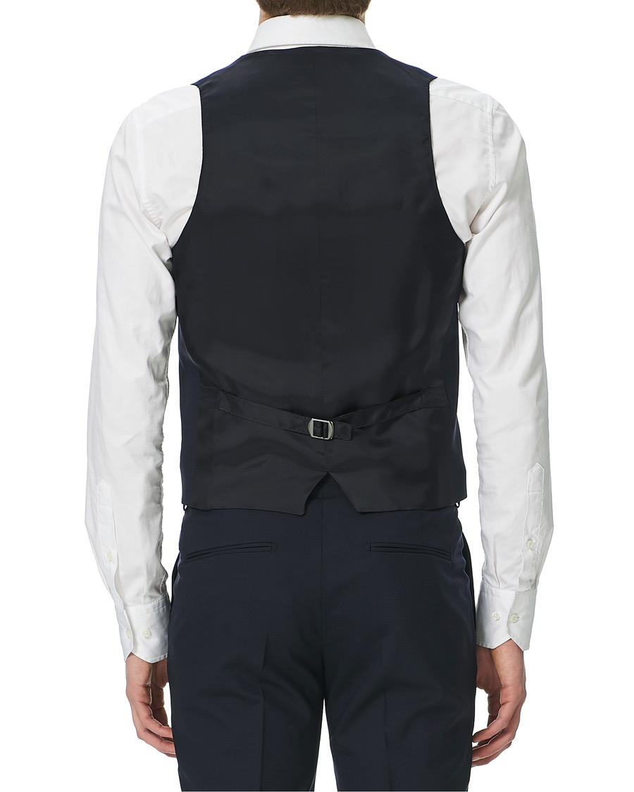 Men | Blazers | Tiger of Sweden | Litt Wool Waistcoat Navy